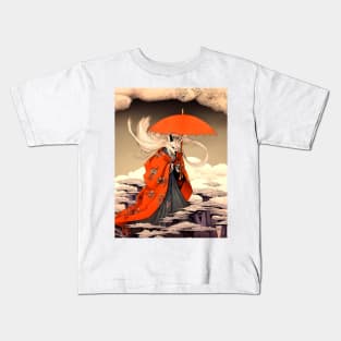 Kitsune: The Japanese Fox of Yokai Japanese Folklore Kids T-Shirt